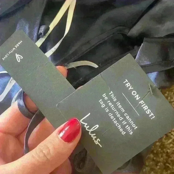 Lulus Make It Elegant Blue Satin Strappy Dress - Picture 3 of 4